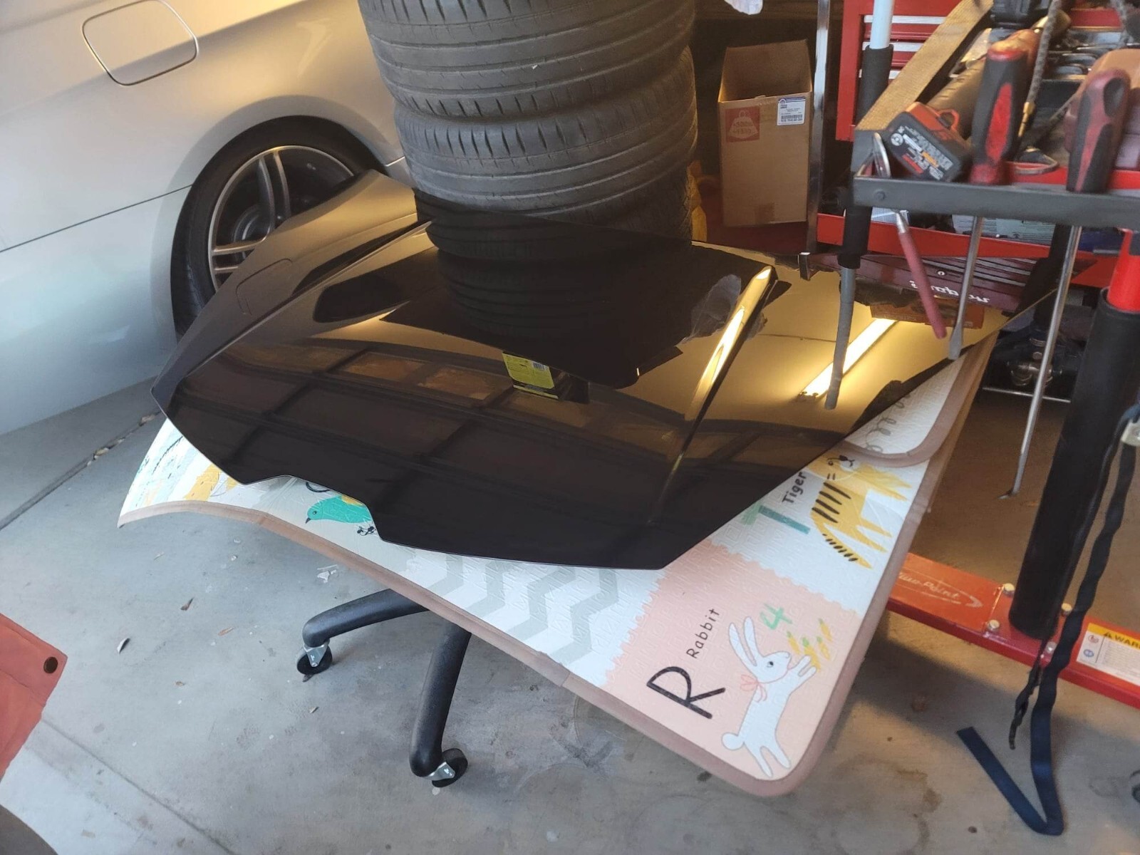 2016 LAMBORGHINI HURACAN HOOD OEM USED LIKE NEW BLACK