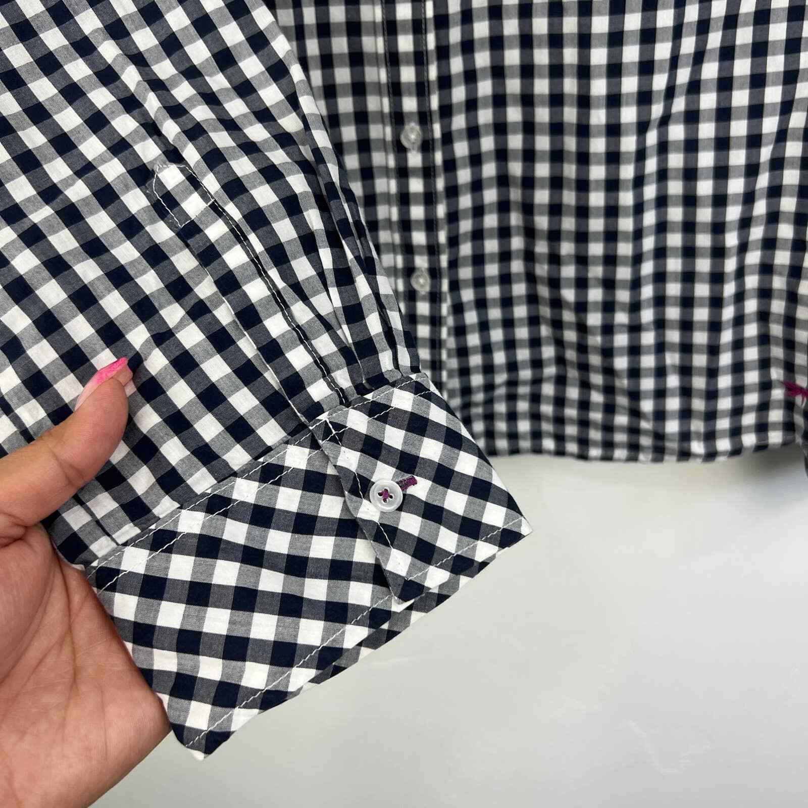 Talbots Checkered Button Down Long Sleeve Shirt W… - image 2