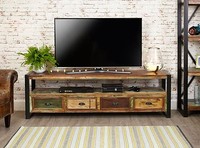Urban Chic Reclaimed Wood Furniture Large Widescreen Tv Cabinet Stand Unit Urban Chic Reclaimed Wood Furniture Large Widescreen Tv Cabinet Stand Unit