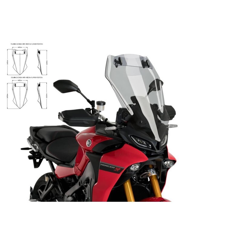 PUIG CUPOLINO TOURING-VISIERA PER YAMAHA TRACER 9 21-24 FUME CHIARO