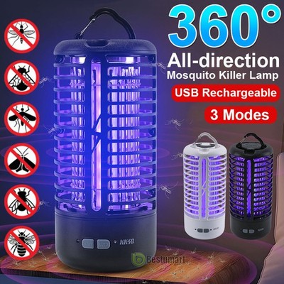 360° NEW Electric Mosquito Fly Zapper 3000V Bug Insect Killer Pest Control Lamp
