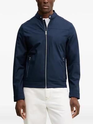 NWT Michael Kors Basics Mens Midnight Windproof Water-Resistant Racer Jacket XL