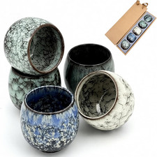 Espressotassen Set, 5 X 100Ml Mini Espressotassen, Dickwandig Keramik Kaffeetass