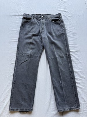 Vintage 90s Levi s 501 Black Denim Jeans Made In USA Mens 38x31