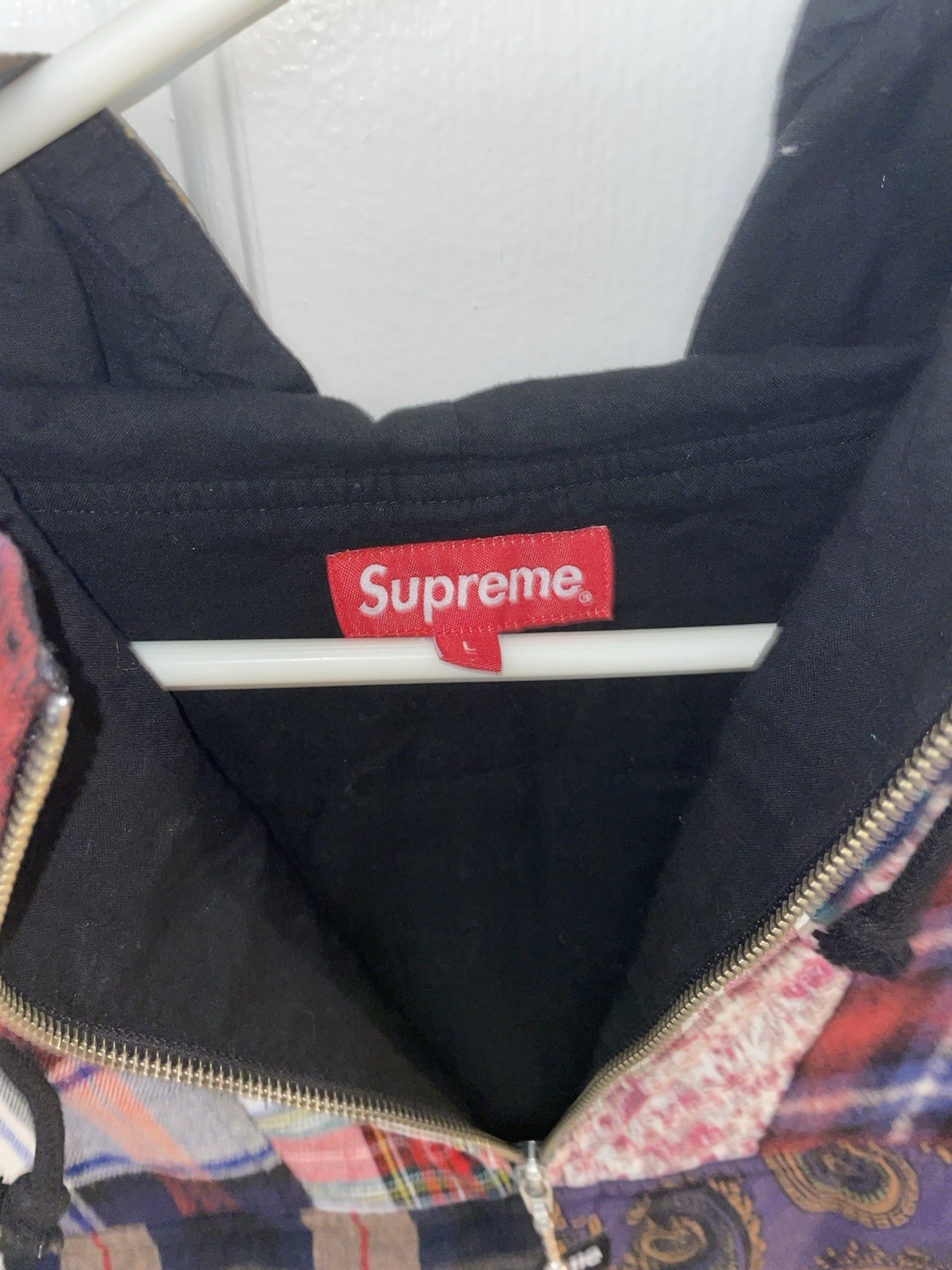 Size Large Supreme FW16 Patchwork Set Anorak & Sw… - image 19
