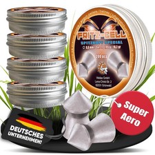 5 x 200 Fritz Cell Spitzkopf Special 5,5 mm Diabolos f&uuml;r Luftgewehr Luftpistole