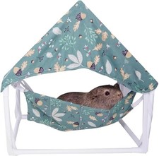 Guinea Pig Hammock W/ Tent Cover Washable Easy to Clean Guinea Pigs Hideout
