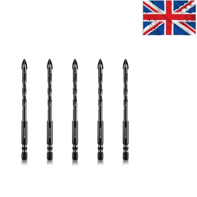 Vielseitige 6 mm Hartmetallbohrer - 5-teiliges Set für Mehrflächenbohrungen