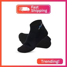 XUKER 2mm Neoprene Water Sand Proof Beach Volleyball Soccer Socks Black XXL