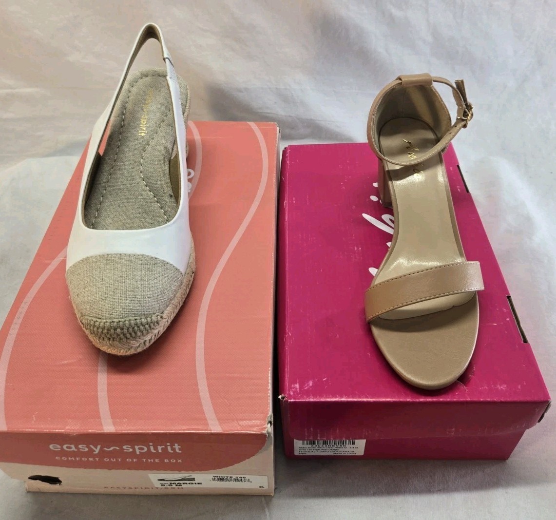 Lotto 2 sandali donna 5 e 5 5 e tacco Easy Spirit Aukis nuovi