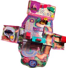 Vintage 1995 Pound Puppies Fold Out Circus Van Toy Playset Van And One Car Only