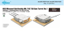 Snowman SD-9002 1/72 US Missouri Battleship Mk.716"/50 Gun Turret No.1 For Takom