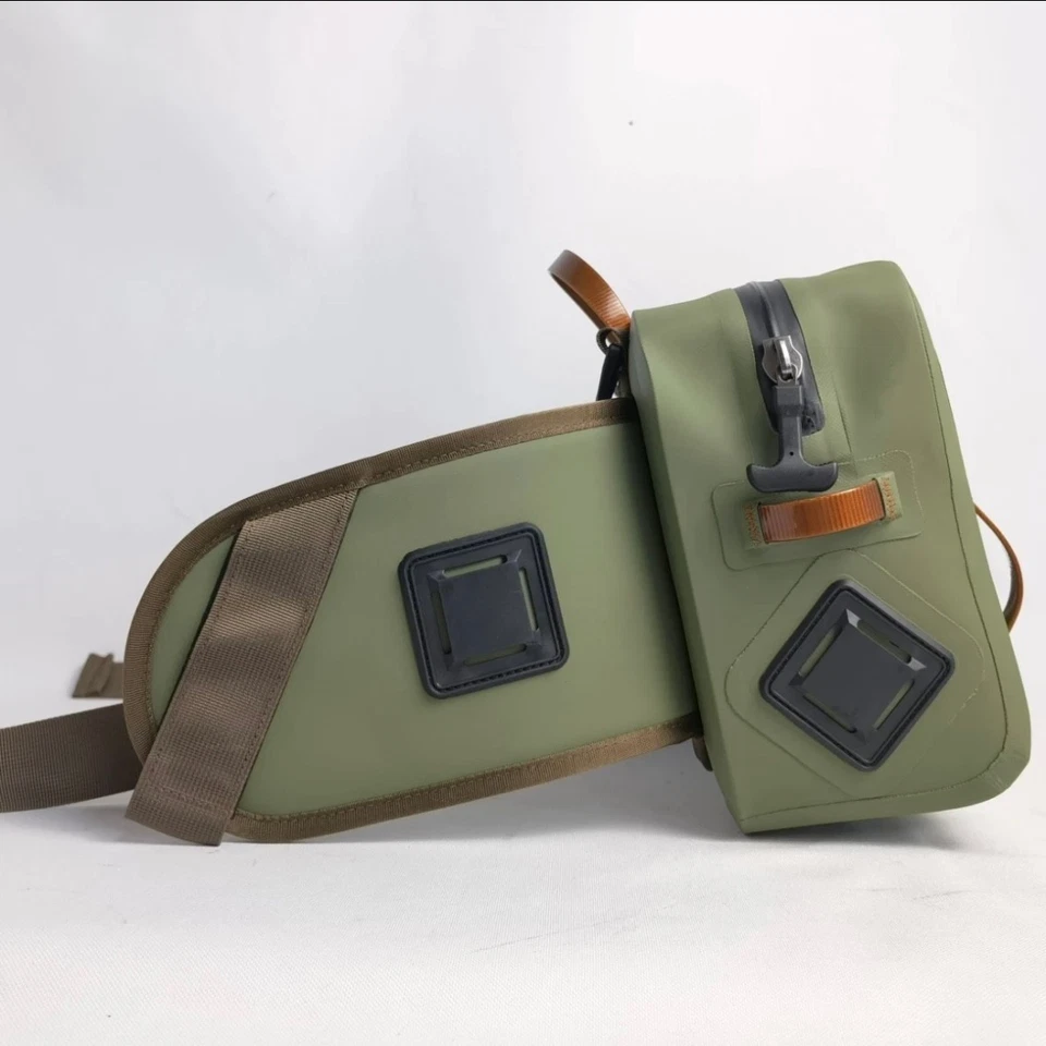 Bolsa de pesca lumbar verde sumergible Boston ENVÍO GRATUITO EE. UU. IMPUESTOS PAGADOS Foto 4 de 4