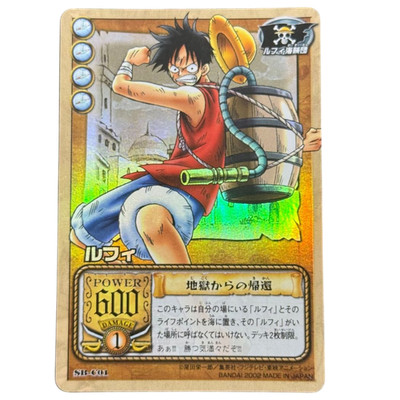 One Piece Luffy Return from Hell SB-C01 Holo Rare Vintage Carddass Japan 2002