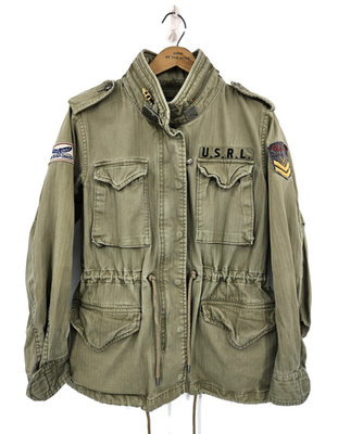 Polo Ralph Lauren ミリタリージャケット Polo Ralph Lauren USRL Military Field Jacket Womens S Green RLPC