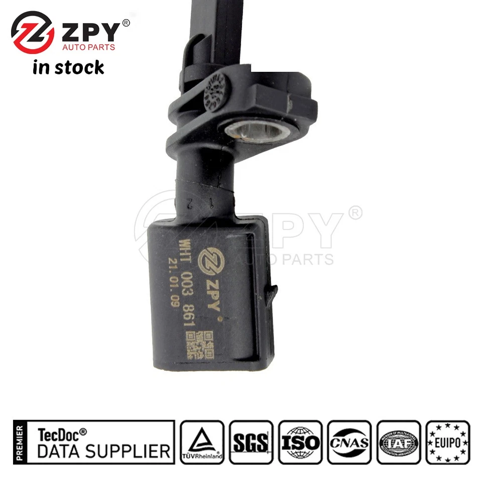 ZPY New ABS Wheel Speed Sensor Front Left For Audi A1 A3 Q3 S3 VW WHT 003 861 - Image 2 of 4