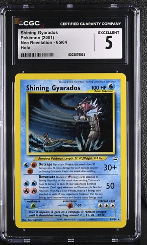 Shining Gyarados (Unlimited) graded CGC 5 for sale on eBay