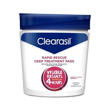 3-New Clearasil Ultra Rapid Action Acne Treatment Pore Cleansing Pads, 90 Count