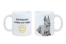 Schnauzer I Tasse mit Hund macht mich glücklich. Art-Dog