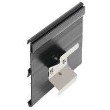 Shelf Molding Sign Holder Clip Black Plastic 2 Channel Tag with 1 1/2"H -4"L x 2