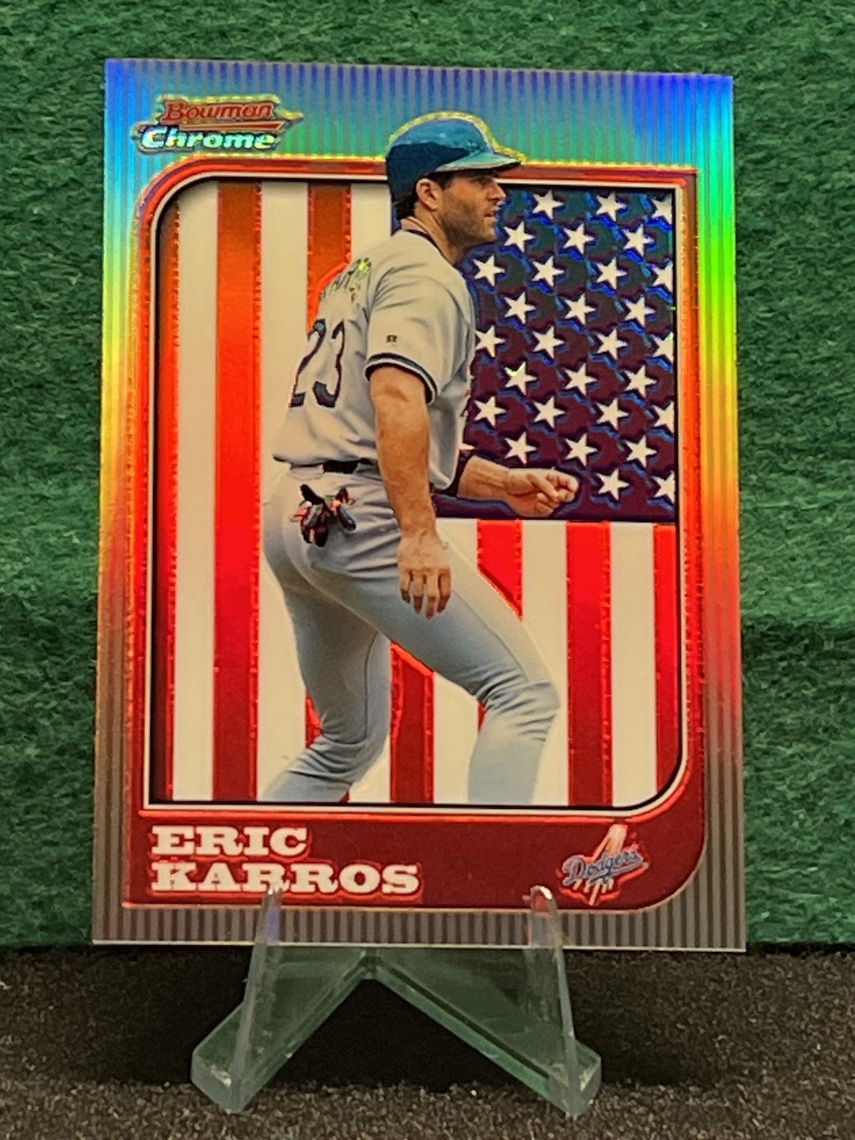 Eric Karros 1997 Bowman Chrome #21 International Refractor