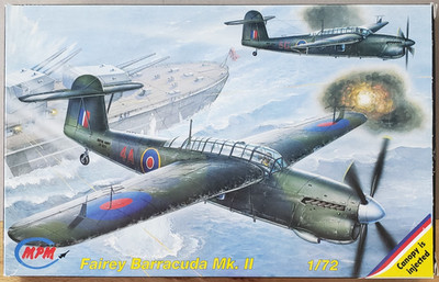 MPM Fairey Barracuda Mk. II British Dive Bomber Airplane Model Kit 1:72