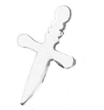Dermal Cross 316L Surgical Steel Cartilage, B...