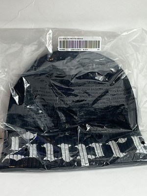 Supreme Old English Printed Beanie Black Ss26 | eBay