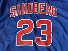 Ryne Sandberg Signed Throwback Chicago Cubs Jersey #23 HOF 05 — photo 1
