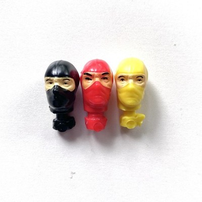 GI Joe Storm Shadow Black Major Swivel Heads Lot C