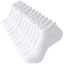 ACCFOD Womens Ankle Socks Athletic Running Low Cut Socks With Tab 6 Pairs 6-9