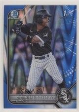 2022 Bowman Chrome Prospects Blue RayWave Refractor 53/150 Misael Gonzalez 06l5