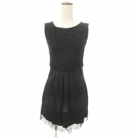 Anna Molinari Black Silk Sleeveless Dress M-L AB Condition 78cm | eBay