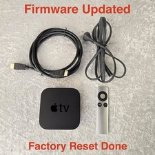 Apple TV A1625 4th Gen 32GB HD Media Streamer Remote AC HDMI Cables Updated
