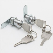 12mm Cam Lock Door Barrel with 2 Key Drawer Cabinet Mail Box Locker Cupboard