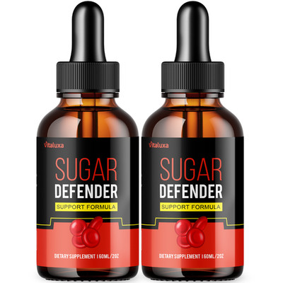 (2 Pack) Sugar Defender, Sugar Defender Healthy Blood Sugar Support (4oz)