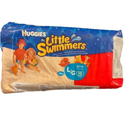 Tigger Pooh Nemo Huggies Little Swimmers Diapers Large 32+ LB 10 Count 2011