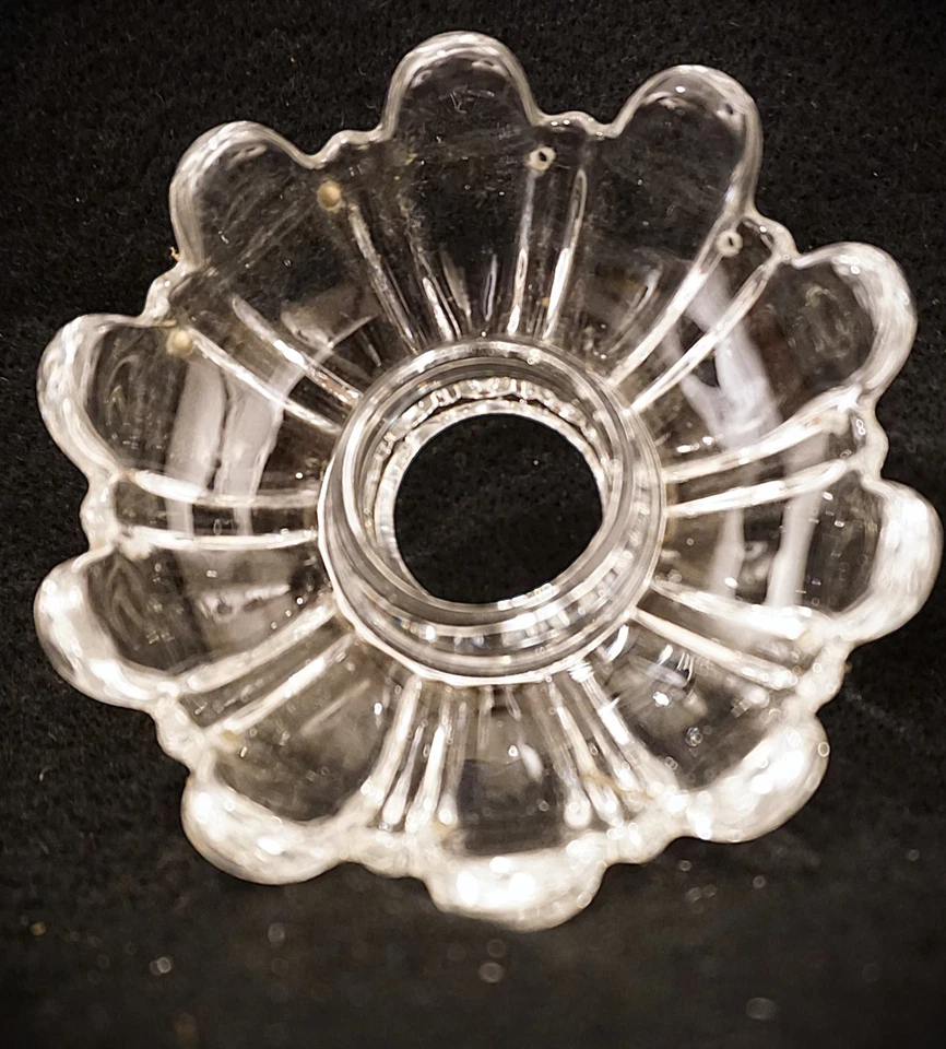 4 Antique Baccarat Crystal Candelabra Chandelier Bobeches Replacement - Image 4 of 4