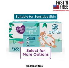 Parents Choice Fragrance-Free Baby Wipes, 1200 Count Select for More Options