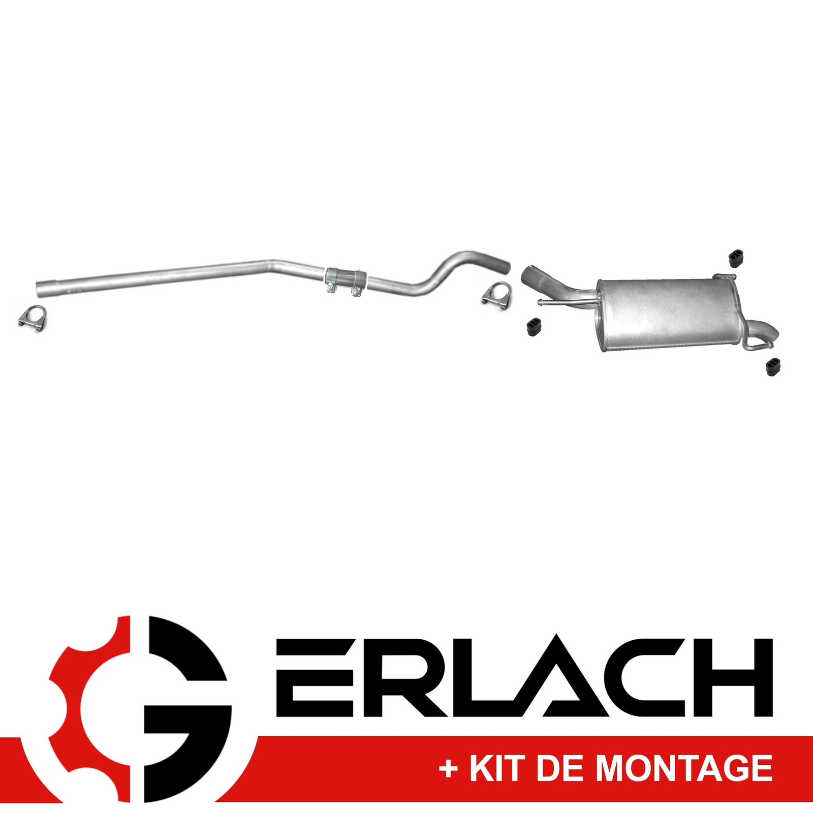 Echappement silencieux Opel Corsa C 1.7 CDTi 922 en alliage premium haute durabilité