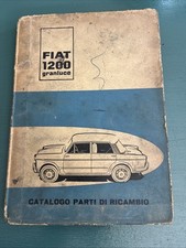 Uso E Manutenzione Fiat 1200 Granluce Catalogo Parti Di Ricambio 1957