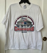 Gildan Vintage New England Patriots 2002 Super Bowl Champions T Shirt XL