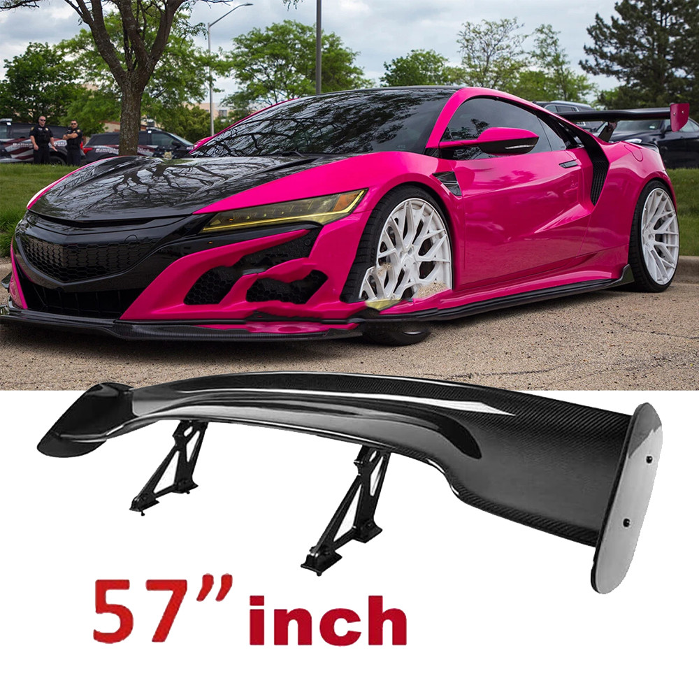 Rear Trunk Spoiler Wing Carbon Fiber Look Upper For Acura NSX Coupe Matte