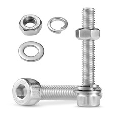  60 Sets M5 x 30mm Hex Socket Head Cap Screws Bolts and Nuts, Flat  Lock Washe