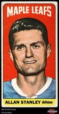 1964 Topps #104 Allan Stanley Maple Leafs HOF 1.5 - FAIR