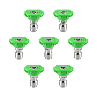 #ad Pressure Washer Tips 25 Degree Green Nozzle 7 PCS 1 4 Inch Quick Connect 4000 $21.53