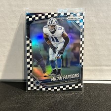 2025 Panini-Prizm Football #98 Micah Parsons Black & White Checker Cowboys
