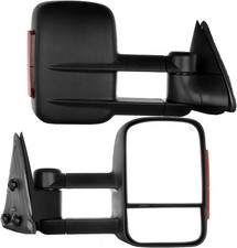 Towing Mirror For 2003 2007 Chevy Silverado Left Right Power Heated Signal Black Towing Mirror For 2003 2007 Chevy Silverado Left Right Power Heated Signal Black