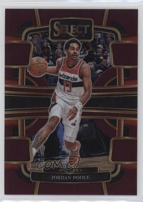 2023-24 Panini Select Concourse Maroon Prizm 81/175 Jordan Poole #18 02v3