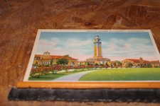 Postcard-X-Campanile. Louisiana State Univ. Baton Rouge, La.-Linen-Unposted